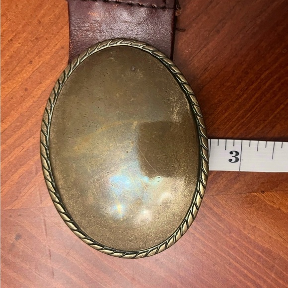 Western Buckle Braided Leather Belt - Picture 5 of 5